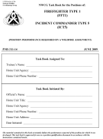 FIREFIGHTER TYPE 1 (FFT1) TASK BOOK